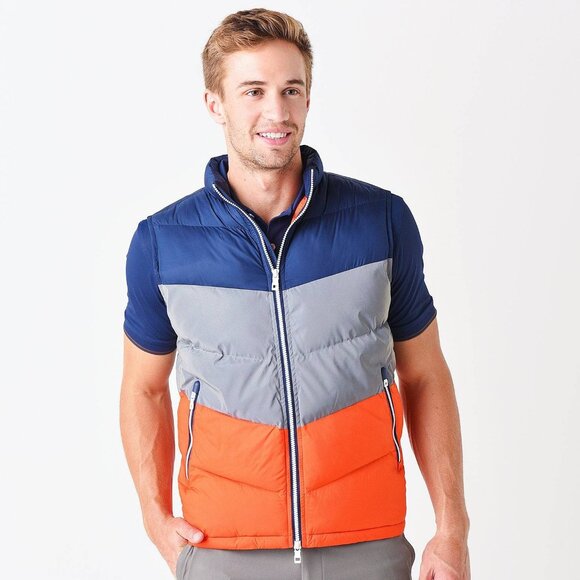 Peter Millar Apres Ski Vest in Multi Size Medium NWT - Picture 1 of 4